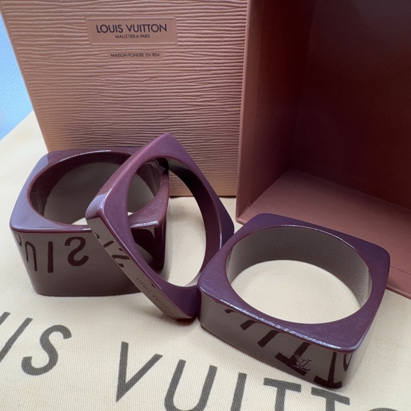 LV RARE Acrylic Bracelet SET of 3 !!!! - Picture 4 of 4